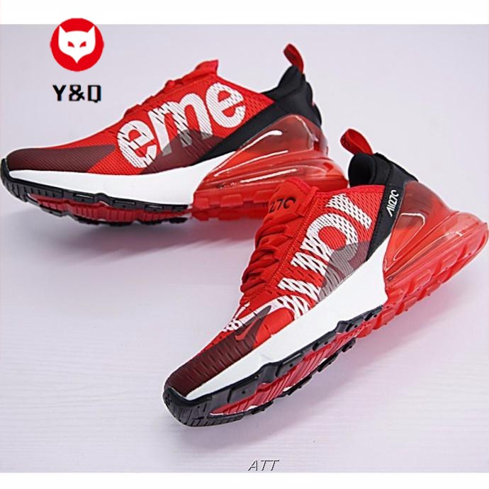 Nike Air Max 270 x Supreme Shoes Men Airmax 27c Running Shoes Sport  Sneakers Red | Shopee Malaysia