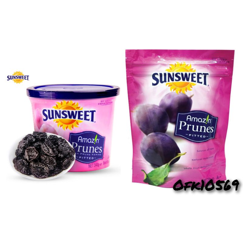 Sunsweet Amazin Prunes Pitted 100/200/340GM Shopee Malaysia