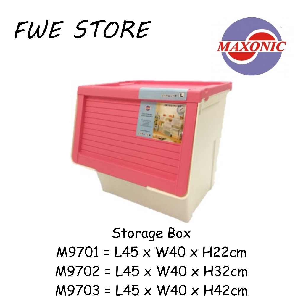 Maxonic Stack Box / Storage Box / Storage Shopee Malaysia