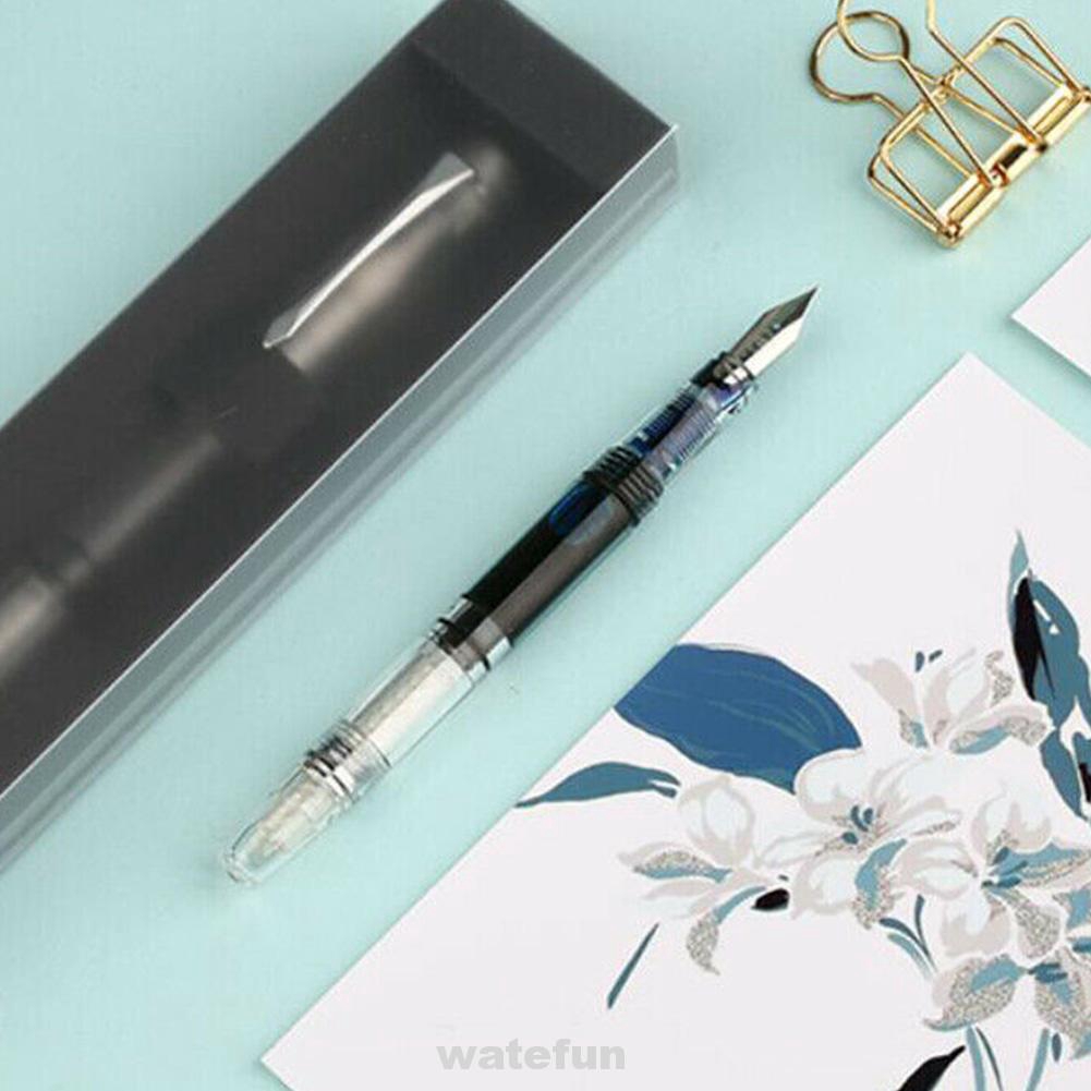 5Pcs/5Color Wing Sung 3003 Plastic Fountain Pen Extra Fine EF Nib 0.38mm Gift 
