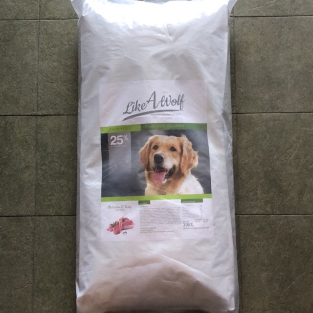 Like a wolf premium dog food 20kg imported from new zeland