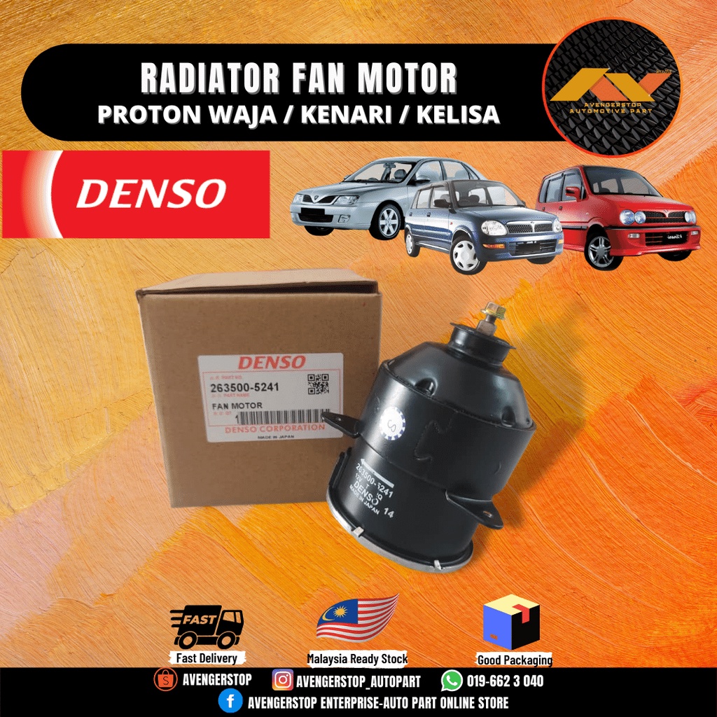 PROTON WAJA 1.6 KELISA KENARI DENSO RADIATOR FAN MOTOR 100 ORIGINAL