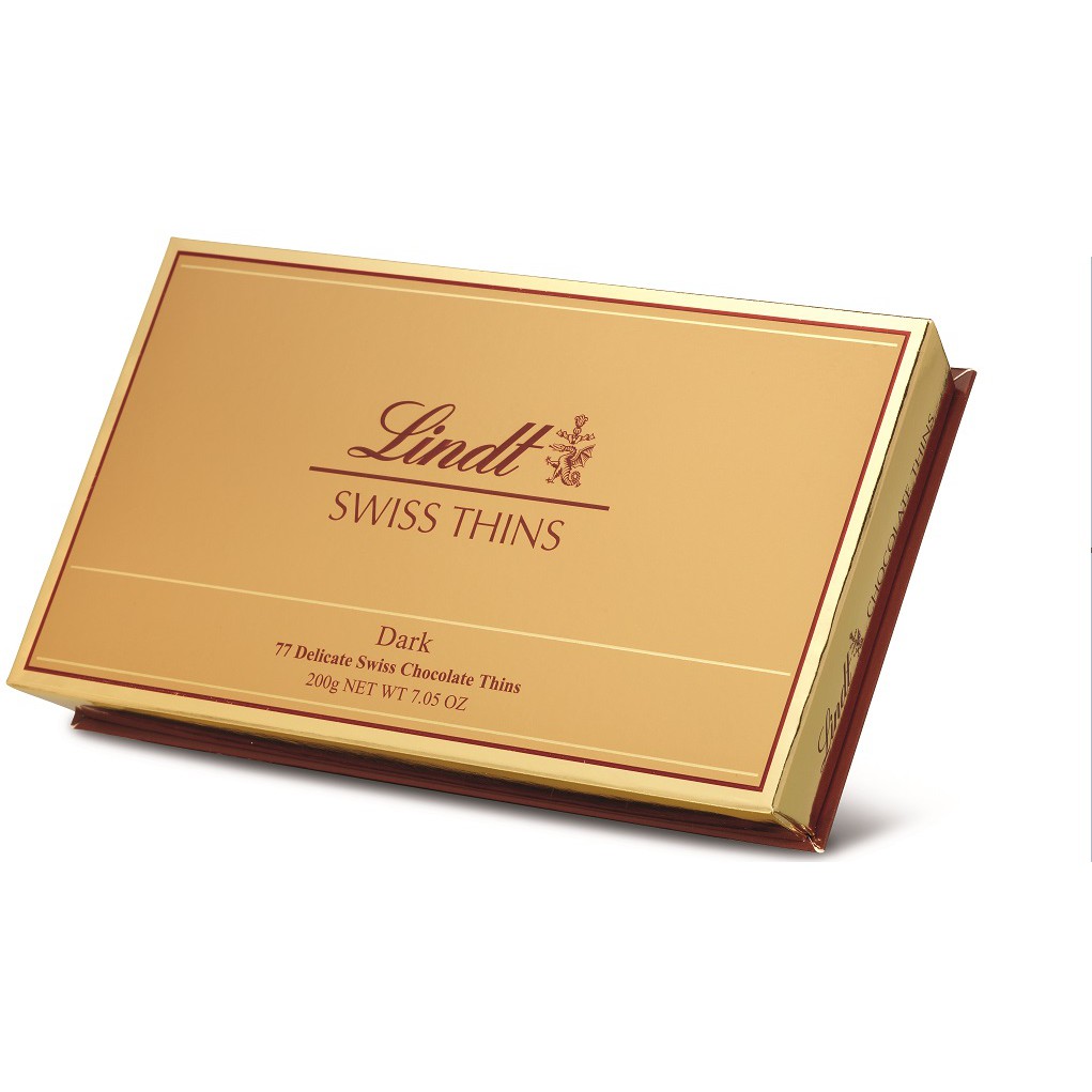 Lindt Swiss Thins Dark Chocolate 125g Shopee Malaysia 1218