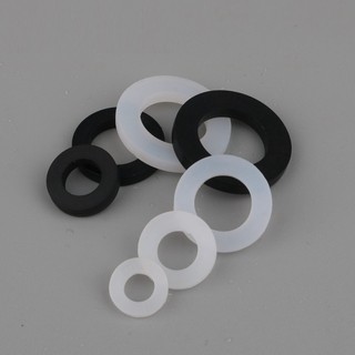 12Pcs/Set Flat Gaskets O-ring White Silicone O-Ring Sealing Washers For Bellows 