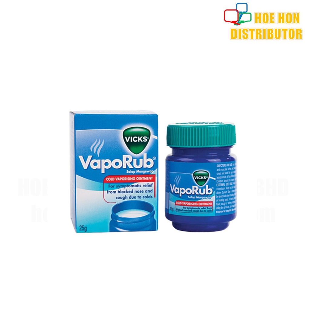 Buy Vicks Vaporub Nose Block Stuffy Nose Cold Nasal Congestion Cough Minor Aches And Muscle Pain Relief 25g Seetracker Malaysia