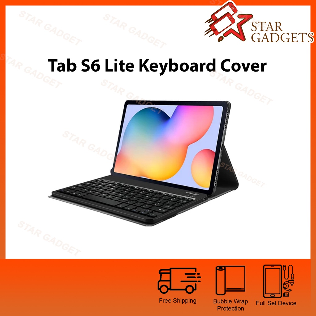 galaxy tab s6 lite keyboard book cover