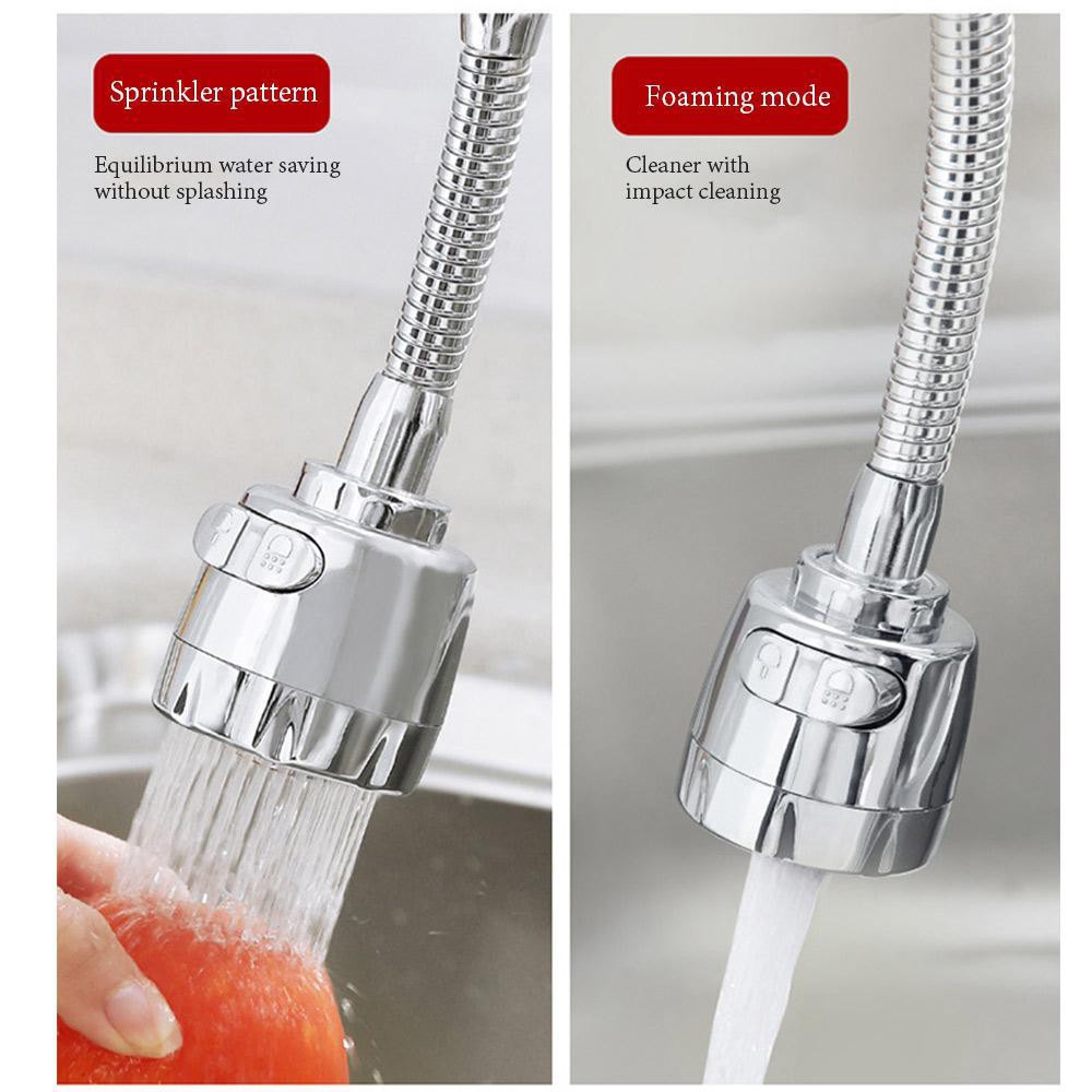 2 Spray Mode Paip Singki Dapur Adjustable Flexible Hose Tap Sink Faucet ...