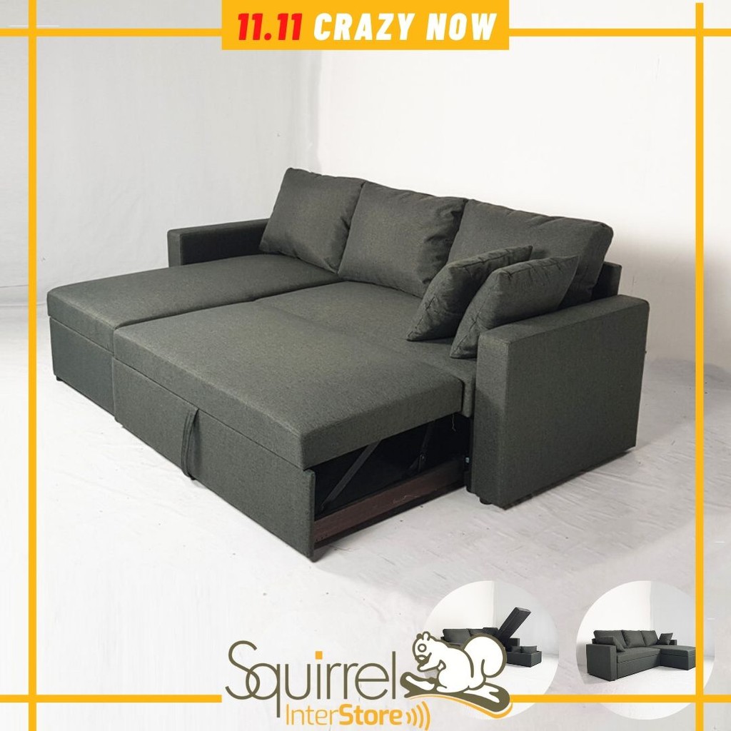 L Shaped Sofa Bed Malaysia Baci Living Room
