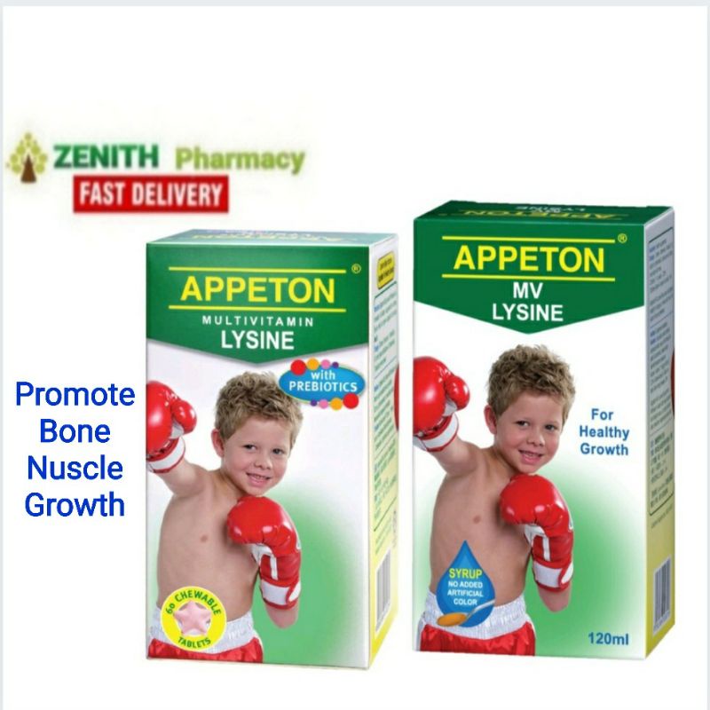 Appeton Mv Lysine Prebiotic Tablets Syrup 60 S 120ml Shopee Malaysia