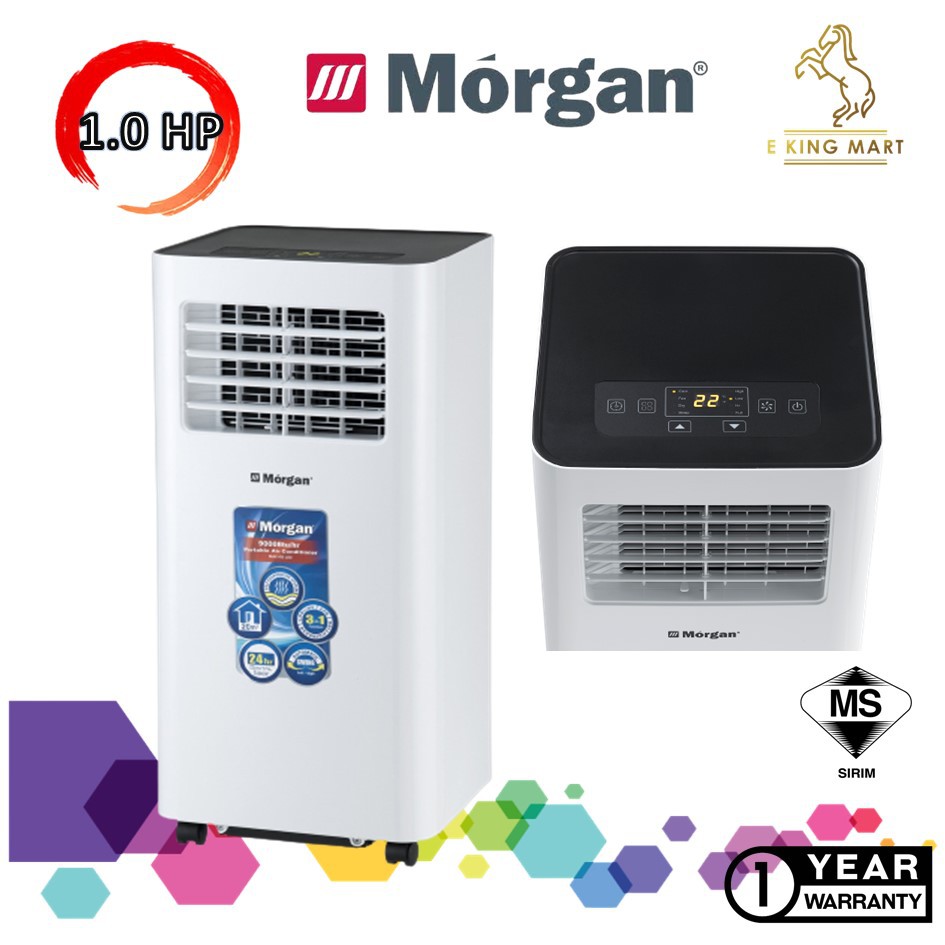 Portable Air Cond 1.0HP MAC093 Lite 9000BTU/hr LED Display 3IN
