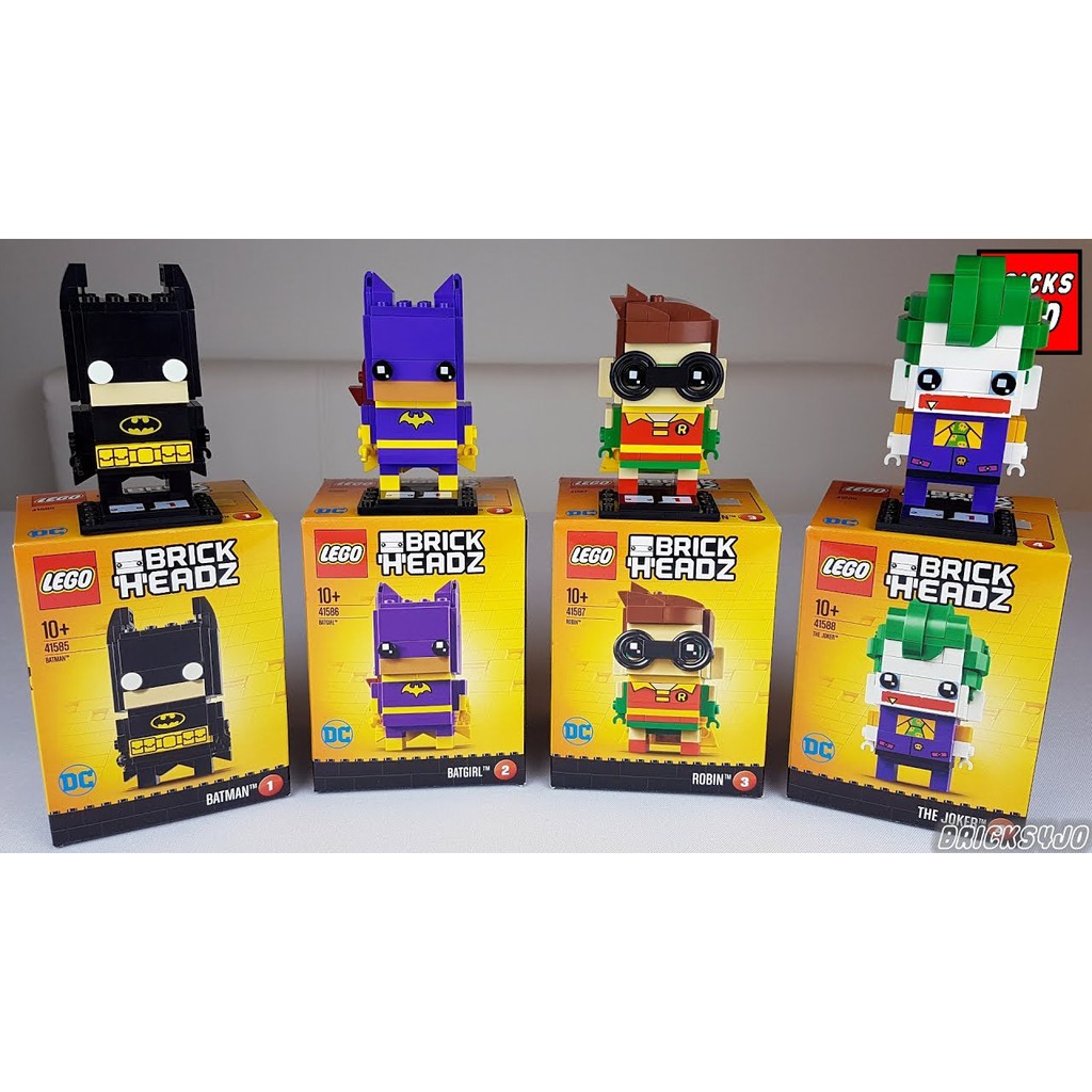 Lego DC Batman Movie BrickHeadz {Bricks_Lover} - Batman (41585) / Batgirl  (41586) / Robin (41587) / Joker (41588) | Shopee Malaysia