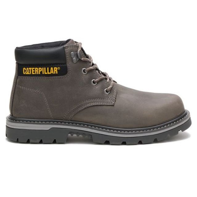 grey caterpillar boots