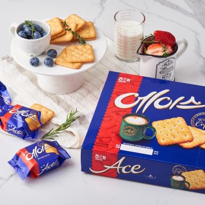 Haitai Ace Biscuits Crackers Plain Newyork Cheesecake 韩国奶油香饼干 原味 芝士味 해태에이스 121 218 364g Shopee Malaysia