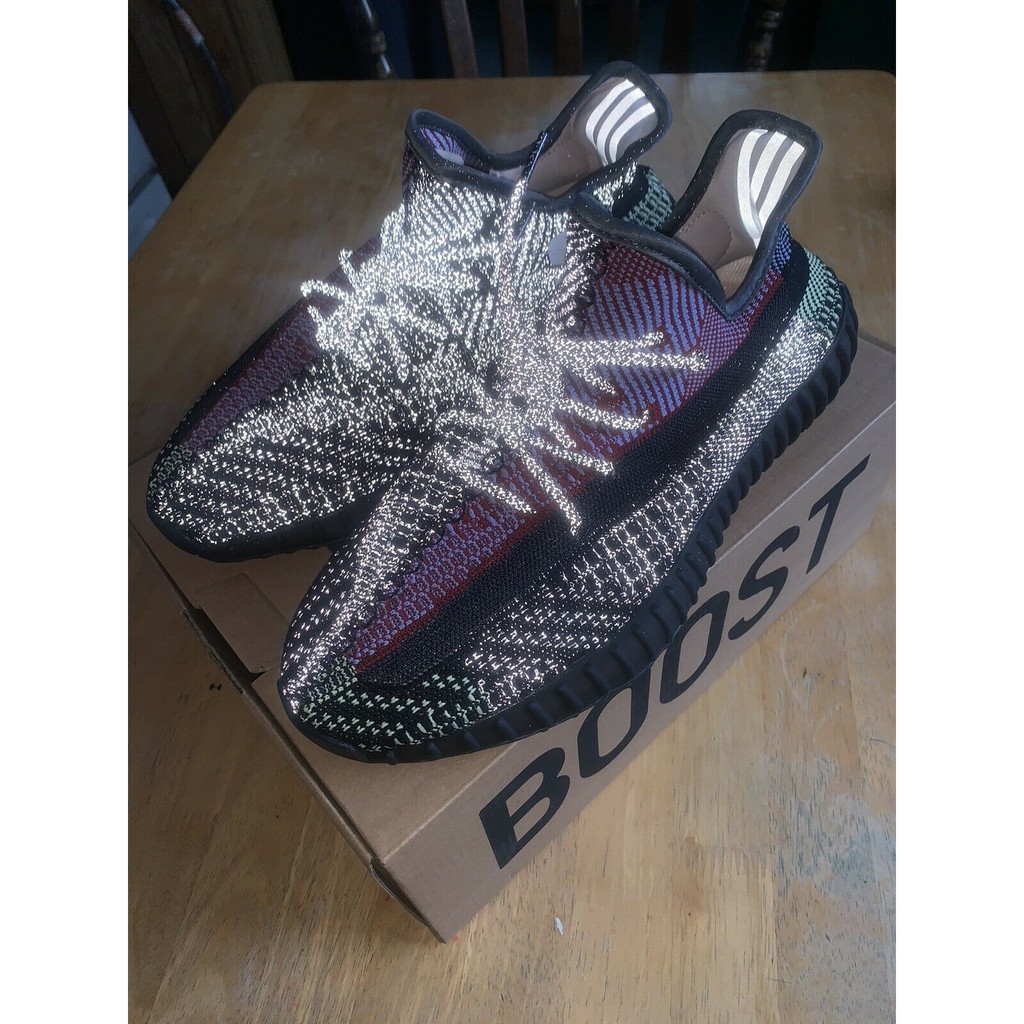 Yeezy Boost 350 V2 Yecheil sneakers size 7 REFLECTIVE Gym Casual Black OG |  Shopee Malaysia