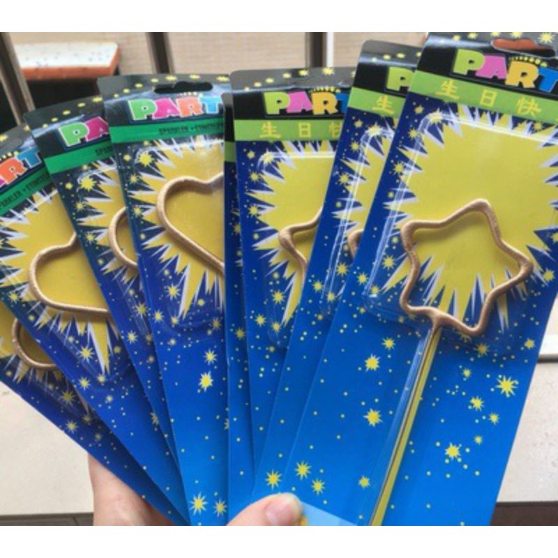 Sparkling Candle Love Shape Star Shape Number Shape Cake Topper Decoration