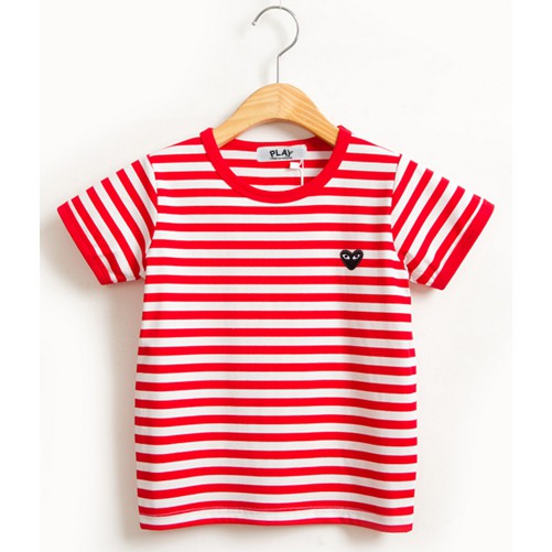 cdg striped short sleeve