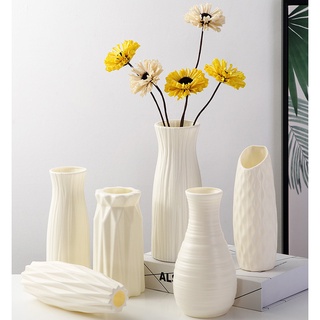 < Hot > Unbreakable Plastic Vases Nordic Style Flower Vases for Office Home Decorative Bedroom Decoration Bunga Pasu Pla