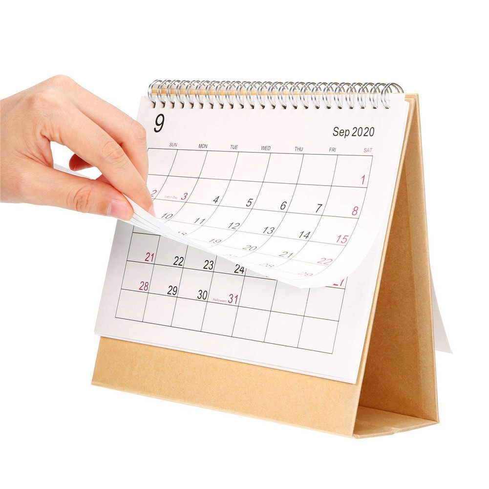 Desk Calendar 2019 2020 Monthly Desk Desk Top Flip Calendar Stand