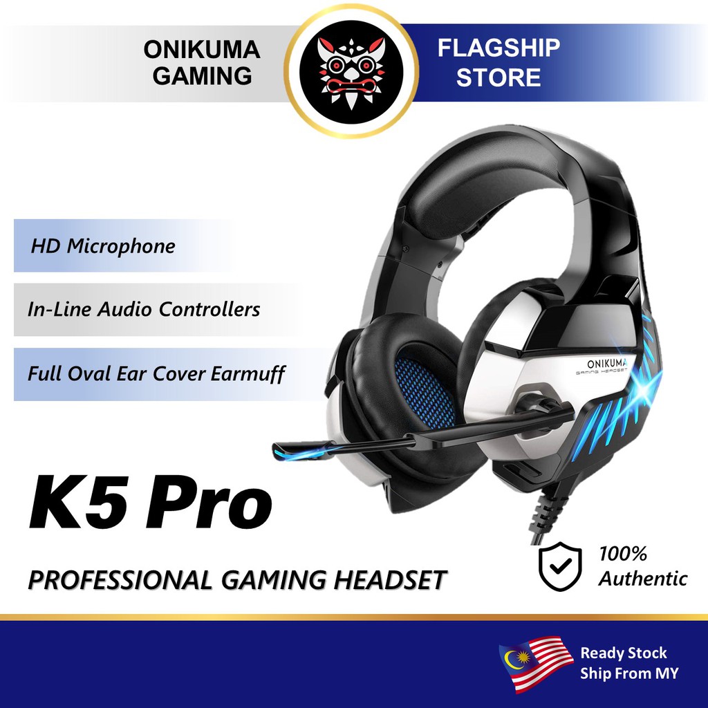 ONIKUMA K5 Pro Gaming Headset with Noise Canceling Mic & 7.1 Surround