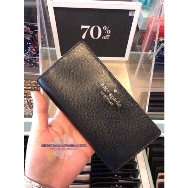 Kate spade Staci Large Slim Bifold Wallet | Shopee Malaysia