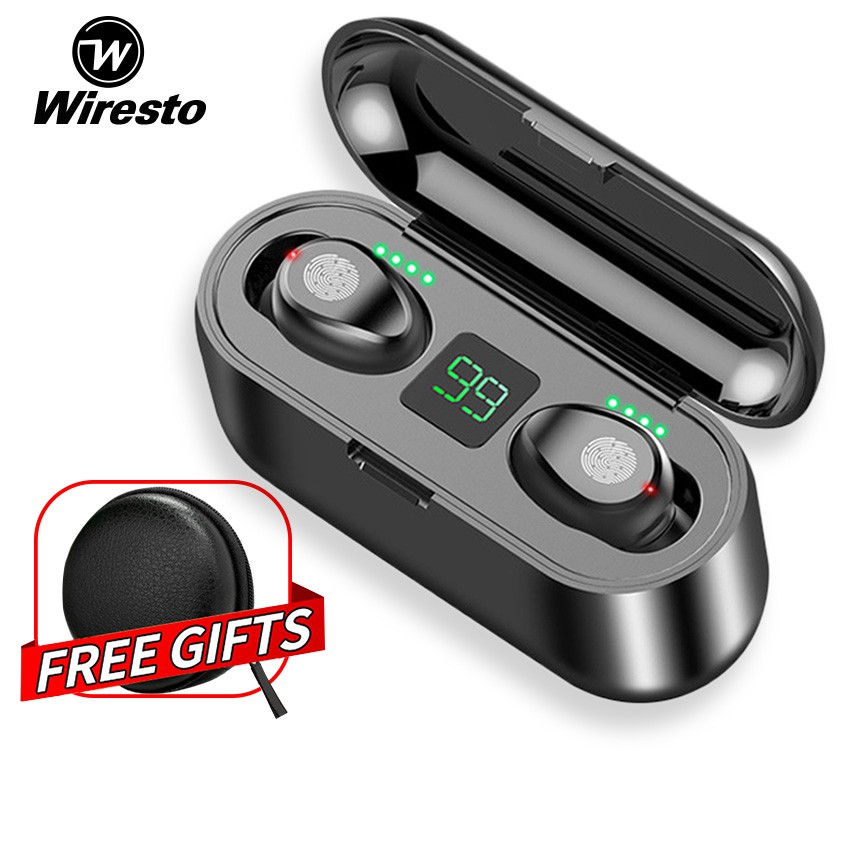 wiresto true wireless earbuds mini bluetooth earphone