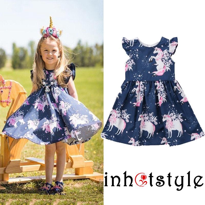 navy blue unicorn dress