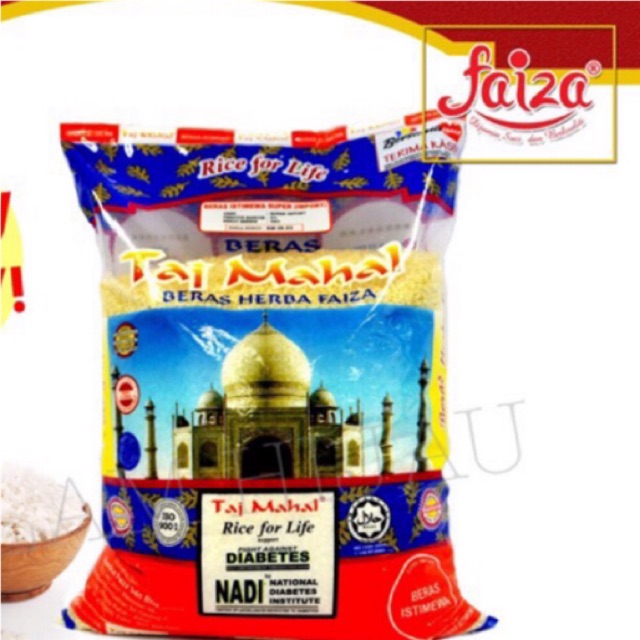 Beras Faiza Taj Mahal Beras Diabetis 5 Kg Shopee Malaysia 