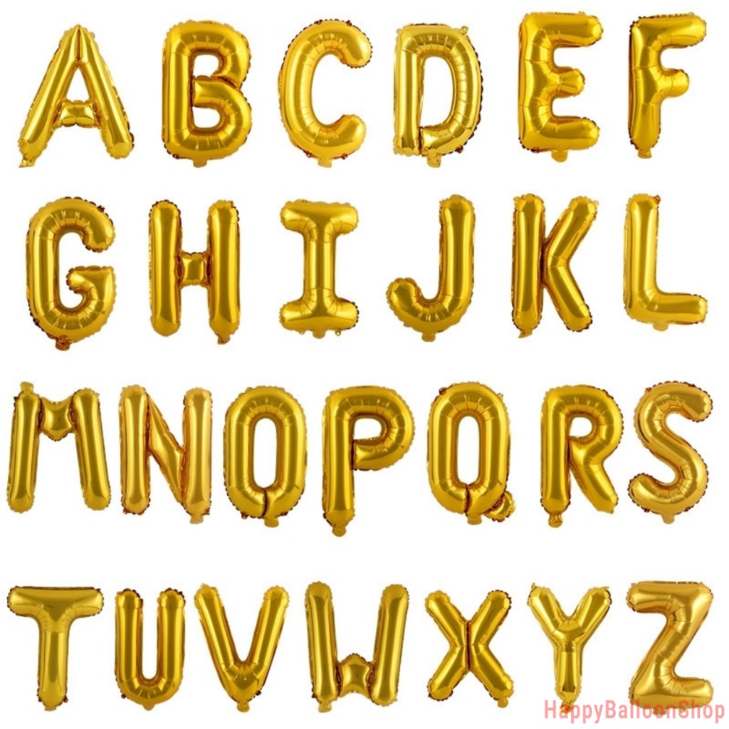 16inch Alphabet Letter Balloons Wedding Birthday Party Decor Balloons ...