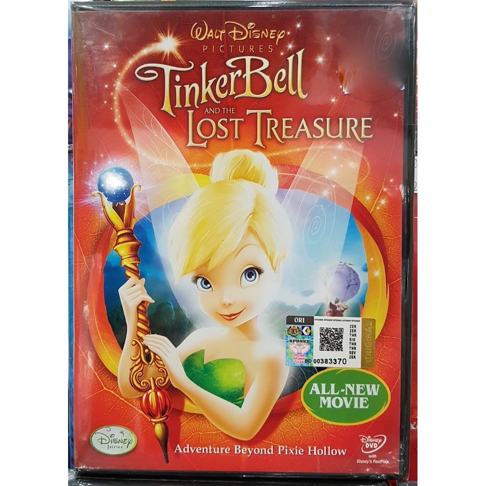 Disney Tinker Bell And The Lost Treasure Dvd Shopee Malaysia
