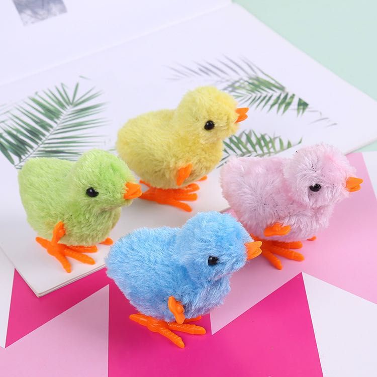 Plush Jumping Chicken Clockwork Toy Boy Girl Children Toy Gift