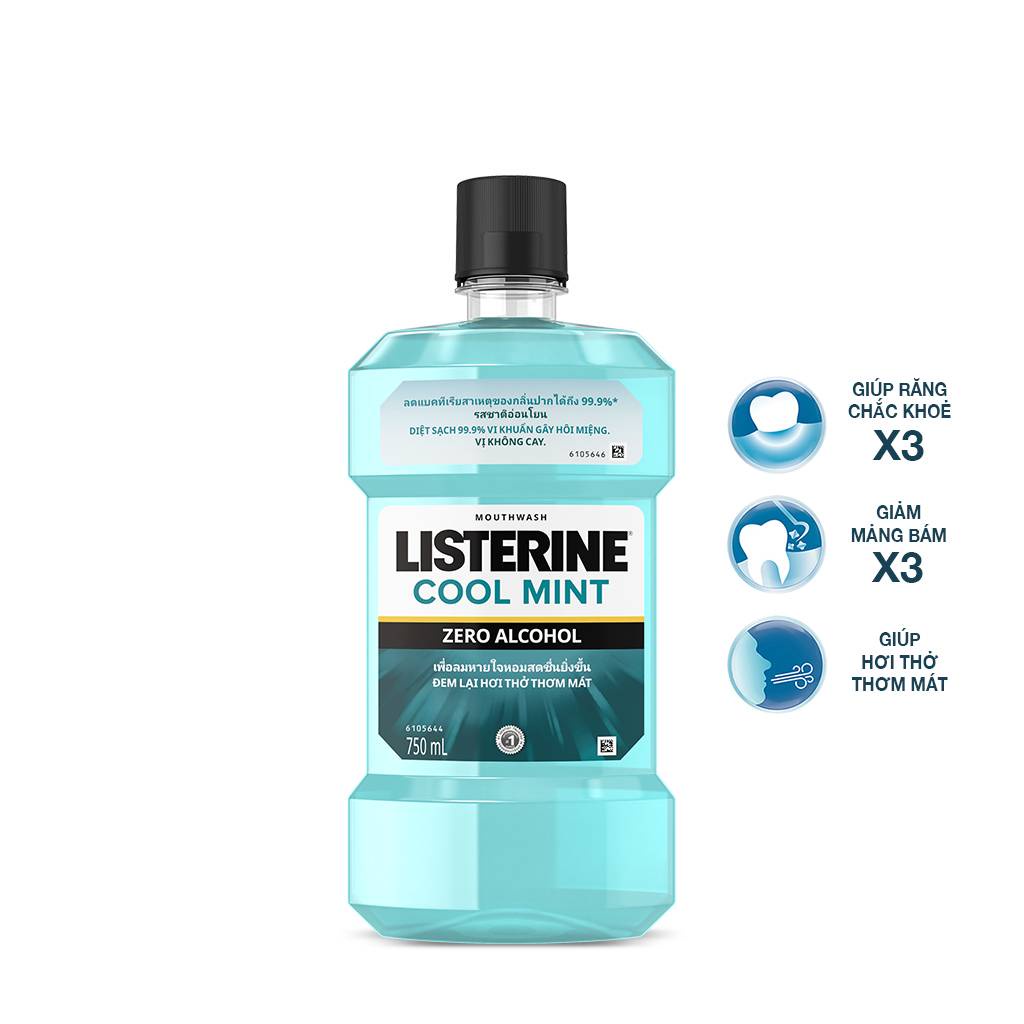 Listerine Coolmint Mouthwash Kills 99.9 Of Bacteria, Brings Fresh Breath Genuine Product