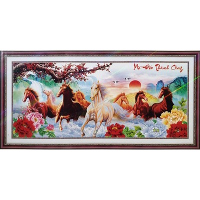 Successful Ma Dao cross-stitch painting LV3442 - Bat Ma Truy Phong