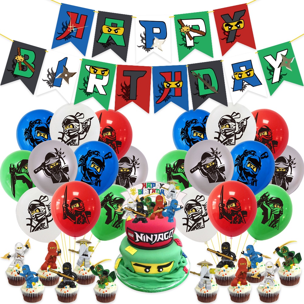 LEGO Ninjago:Masters Of Spinjitzu Theme Balloon Kids Birthday Party ...