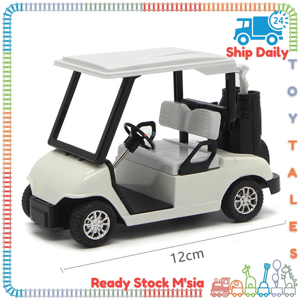 120 Alloy Die Cast Golf Cart Model Child Kids Model Toy Cake Topper