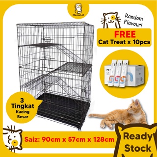 LARGE PLATFORM) Sangkar Kucing Besar 3 Tingkat / Big Cat Cage 3 