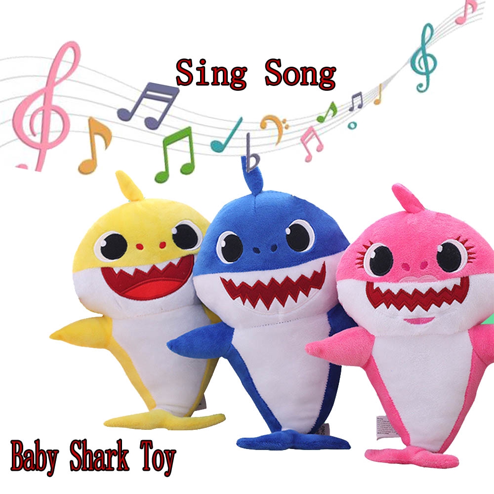 baby shark plush singing english