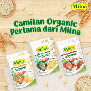 Milna Nature Puffs Organic (Cheese / Banana / Apple&Mix Berries) 15gm