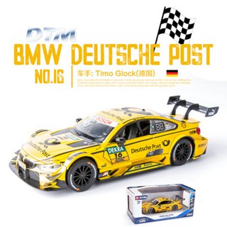 1/32 BMW M4 DTM 2017 Timo Glock Racing Car Model Alloy Diecast Gift Toy Vehicle