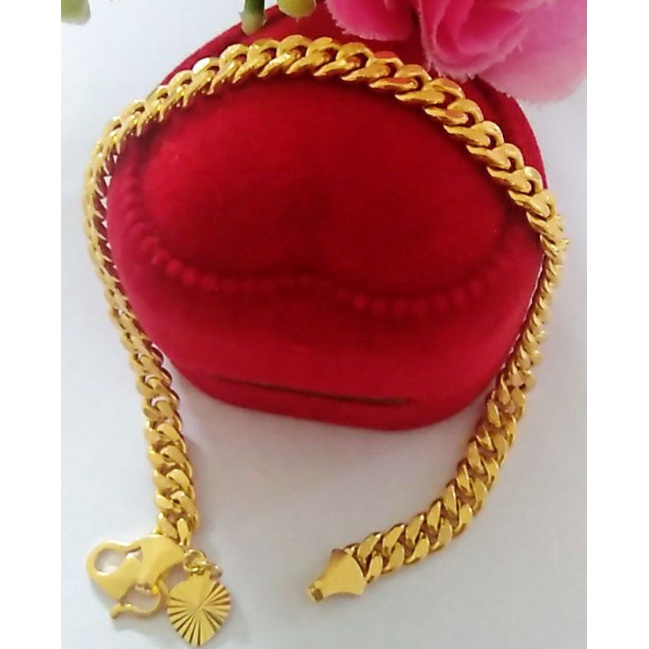 Gelang Tangan Pasir Dewasa Emas 916 Tulen Shopee Malaysia 8636