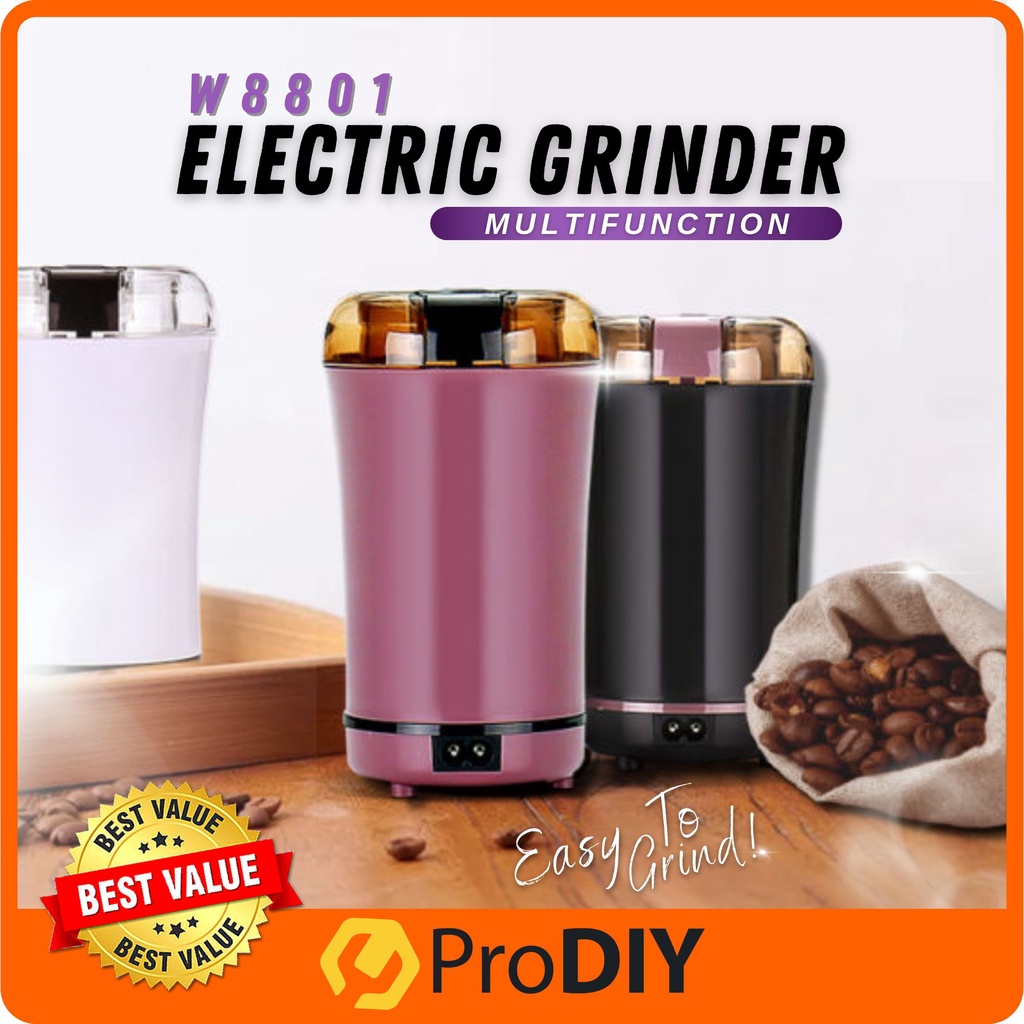 W8801 Coffee Grinder Machine Electric Grinder Mini Grider Coffee Grinder Electric Pengisar Kopi Powder Blender Pengisar