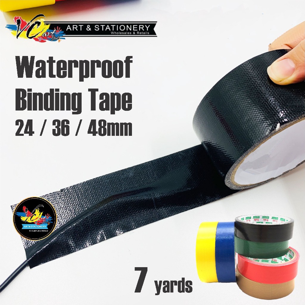 Waterproof Binding Tape 7 yards (24 / 36 / 48mm) Cloth Tape / Duct