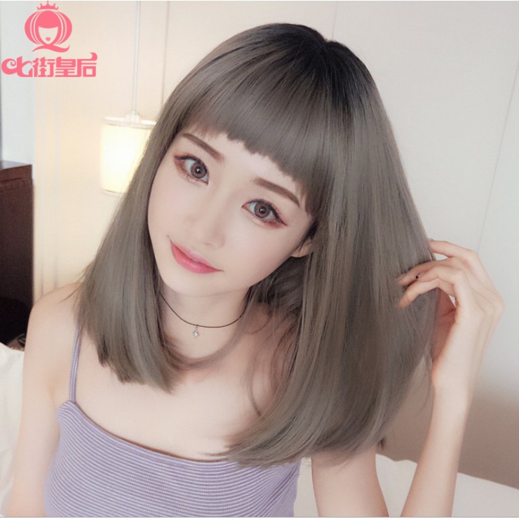 Women S Long Curly Hair Qi Liu Wig Air Korean Shave Hairstyle
