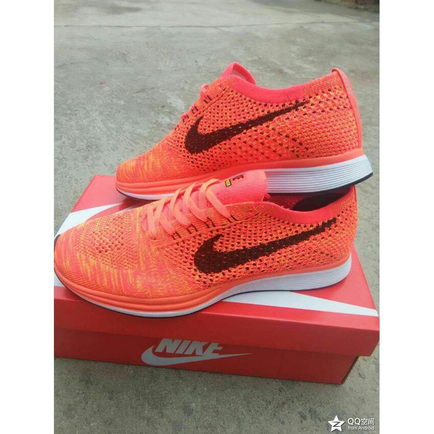 flyknit racer orange