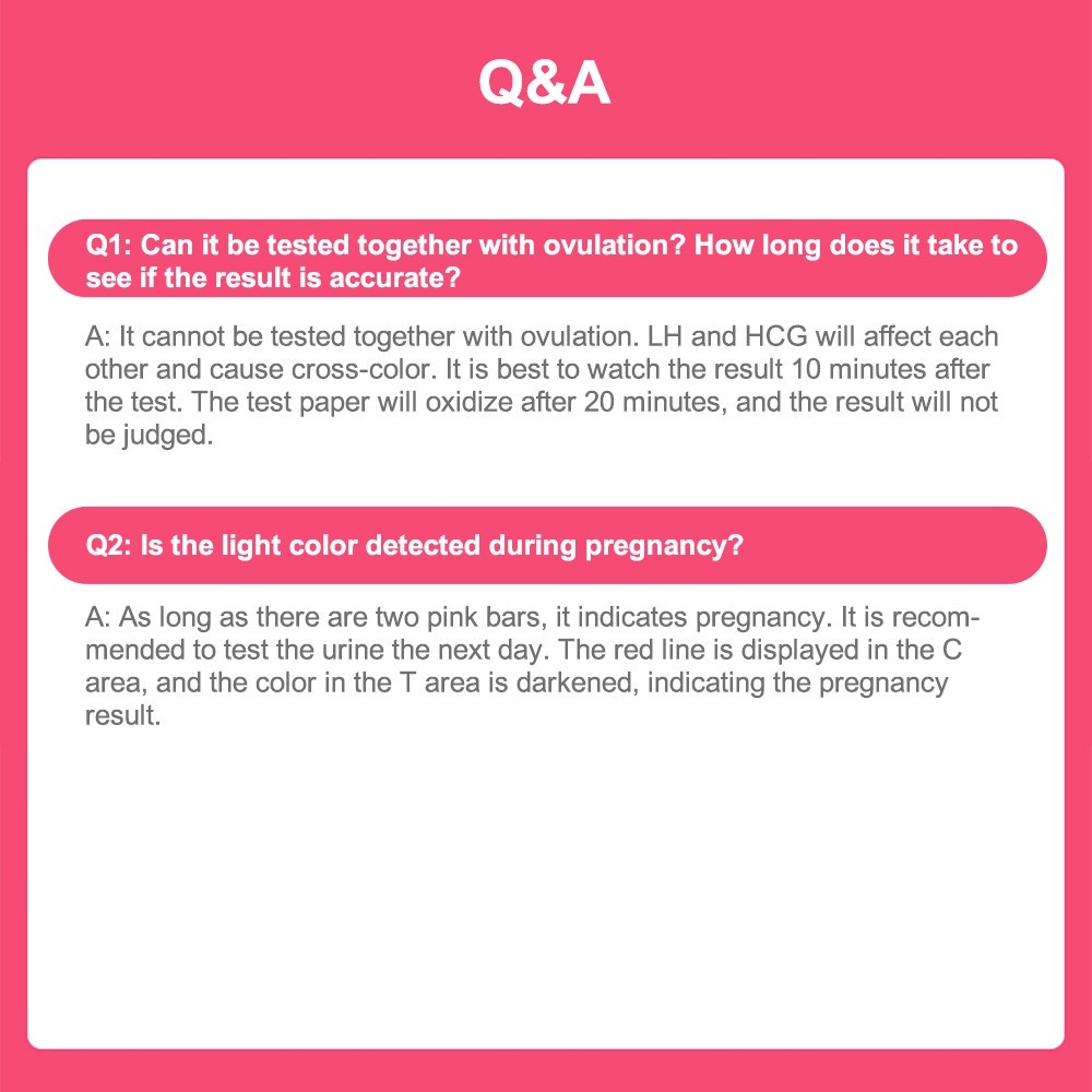 Cofoe 1pcs Early Pregnancy Test Stick Pregnancy Test Pen Pregnant Tes