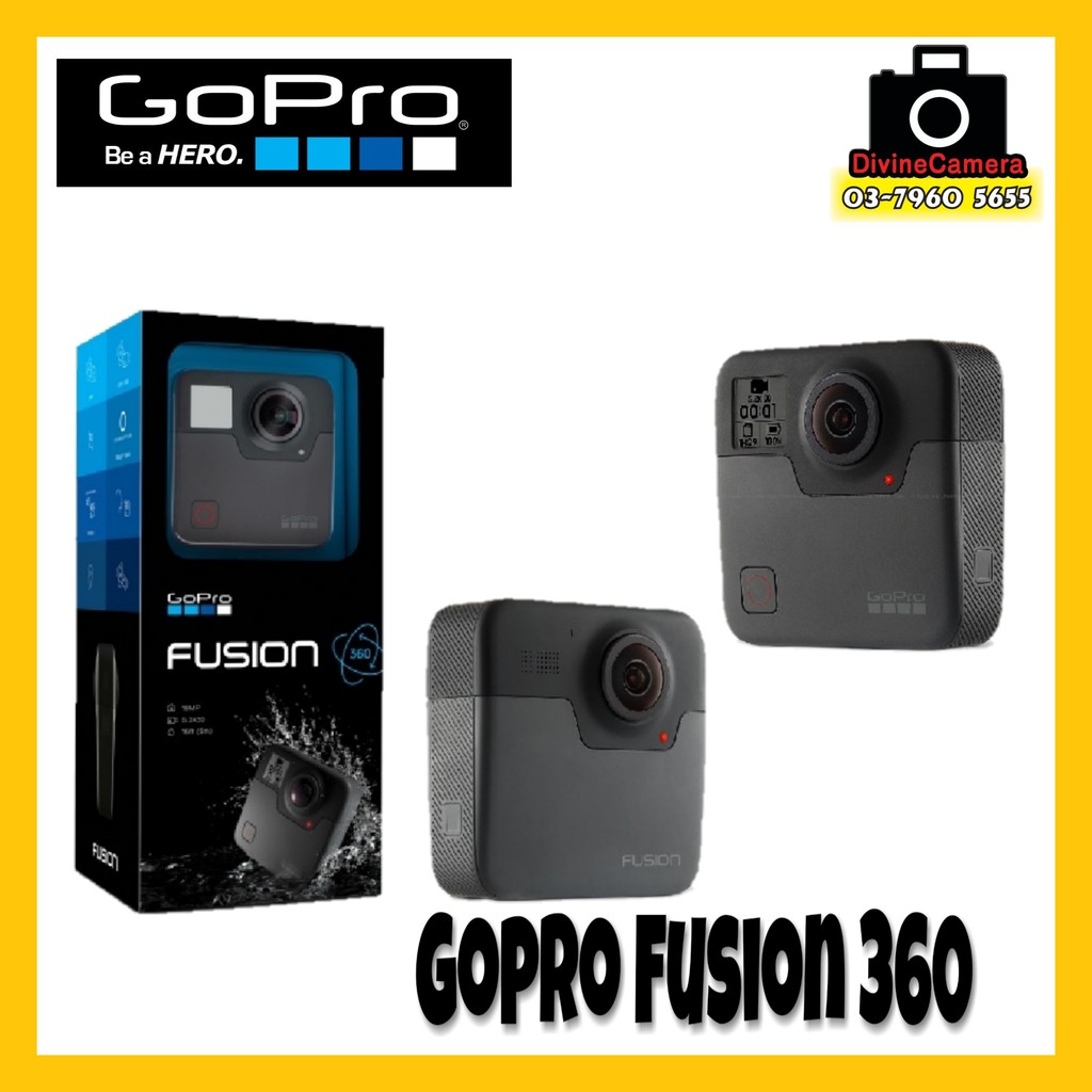 Gopro Fusion With 5 2k Video And 3k Spherical Video 18megapixel Spherical Photos Waterproof Shopee Malaysia