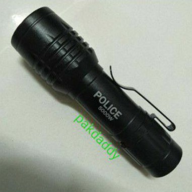 Hd mini torch light rechargeable USB charger.. Zoom in 200 meter.. (POLICE) 5000W