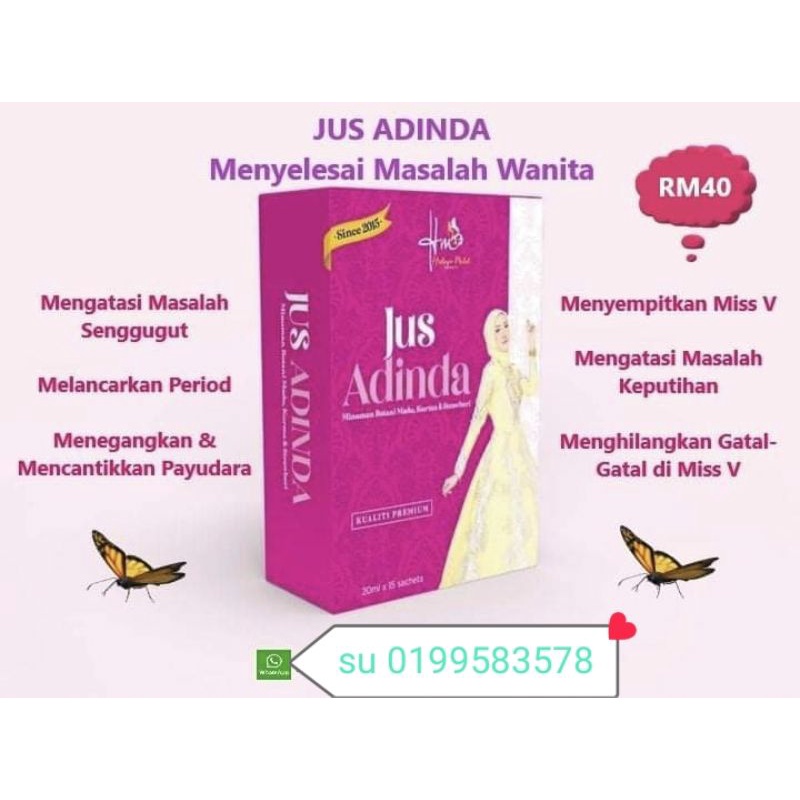 Buy Jus Adinda Product By Hidayu Malek Seetracker Malaysia