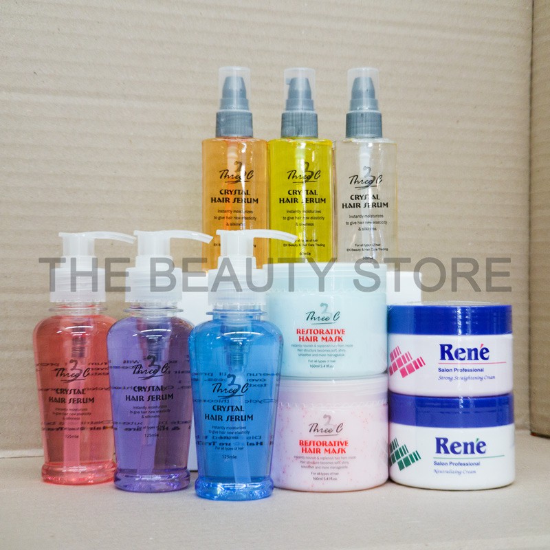 Rene Hair Strong Straightening Ubat  Lurus  Rambut  Minyak 