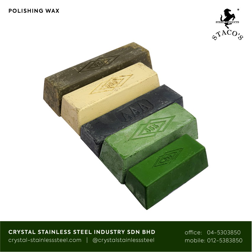 Stacos Stainless Steel Polishing Wax Polishing Soap Batu Polish Wax Hijau Sabun 抛光蜡 555 Wax Aaa Wax Shopee Malaysia