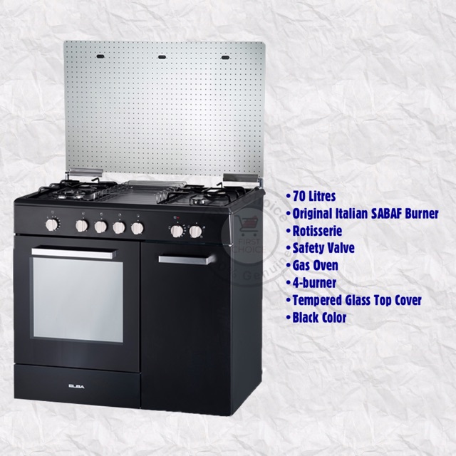 ELBA 70L EGCC9704G FREESTANDING GAS COOKER GAS OVEN SERIES Shopee